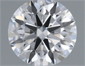 Diamante Natural 0.41 quilates, Redondo , Color F, claridad VVS2 y certificado GIA