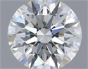 Natural Diamond 0.41 Carats, Round with Excellent Cut, H Color, VVS1 Clarity and Certified by GIA