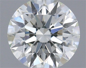 Picture of Natural Diamond 0.41 Carats, Round with Excellent Cut, H Color, VVS1 Clarity and Certified by GIA