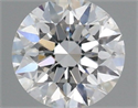 Natural Diamond 0.42 Carats, Round with Excellent Cut, G Color, I1 Clarity and Certified by GIA