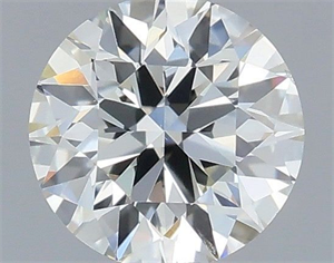 Picture of Natural Diamond 0.50 Carats, Round with Very Good Cut, H Color, SI1 Clarity and Certified by IGI