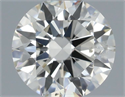 Natural Diamond 0.52 Carats, Round with Excellent Cut, K Color, SI2 Clarity and Certified by GIA