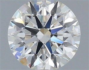 Picture of Natural Diamond 0.54 Carats, Round with Excellent Cut, H Color, VS1 Clarity and Certified by IGI