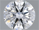 Natural Diamond 0.70 Carats, Round with Excellent Cut, D Color, SI2 Clarity and Certified by GIA
