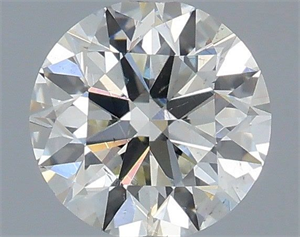 Picture of Natural Diamond 0.50 Carats, Round with Excellent Cut, H Color, SI1 Clarity and Certified by IGI