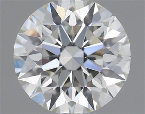 Picture of Natural Diamond 0.54 Carats, Round with Excellent Cut, I Color, VVS2 Clarity and Certified by GIA