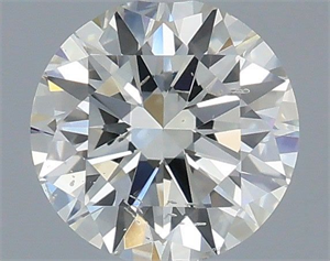Picture of Natural Diamond 0.50 Carats, Round with Excellent Cut, I Color, SI2 Clarity and Certified by IGI