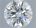 Natural Diamond 0.63 Carats, Round with Excellent Cut, F Color, SI1 Clarity and Certified by IGI