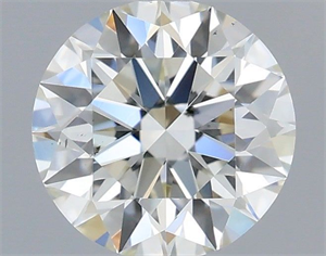 Picture of Natural Diamond 0.50 Carats, Round with Excellent Cut, I Color, VS2 Clarity and Certified by IGI