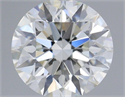 Natural Diamond 0.70 Carats, Round with Excellent Cut, H Color, VS1 Clarity and Certified by GIA