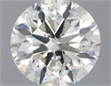 Natural Diamond 0.70 Carats, Round with Excellent Cut, I Color, I1 Clarity and Certified by IGI