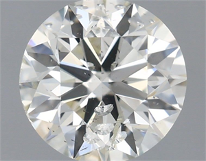 Picture of Natural Diamond 0.70 Carats, Round with Excellent Cut, I Color, I1 Clarity and Certified by IGI