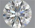 Natural Diamond 0.72 Carats, Round with Excellent Cut, J Color, I1 Clarity and Certified by GIA