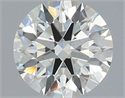 Natural Diamond 0.84 Carats, Round with Excellent Cut, J Color, VS2 Clarity and Certified by IGI