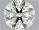 Natural Diamond 1.00 Carats, Round with Excellent Cut, K Color, SI1 Clarity and Certified by IGI