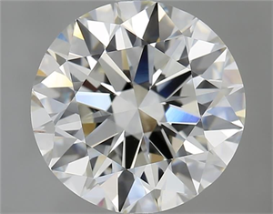 Picture of Natural Diamond 4.01 Carats, Round with Excellent Cut, H Color, VVS2 Clarity and Certified by IGI