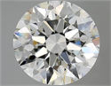 Natural Diamond 4.00 Carats, Round with Excellent Cut, H Color, VVS2 Clarity and Certified by IGI