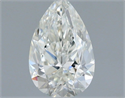 Natural Diamond 0.42 Carats, Pear with  Cut, H Color, VVS1 Clarity and Certified by IGI