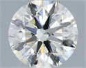 Natural Diamond 0.78 Carats, Round with Excellent Cut, H Color, VVS1 Clarity and Certified by IGI