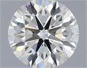Natural Diamond 0.40 Carats, Round with Excellent Cut, H Color, VS2 Clarity and Certified by IGI