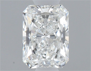 Picture of Natural Diamond 0.40 Carats, Radiant with  Cut, F Color, VS1 Clarity and Certified by GIA
