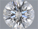 Natural Diamond 0.40 Carats, Round with Excellent Cut, H Color, SI2 Clarity and Certified by GIA