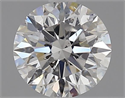 Natural Diamond 1.73 Carats, Round with Excellent Cut, F Color, SI2 Clarity and Certified by GIA