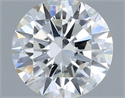 Natural Diamond 0.50 Carats, Round with Excellent Cut, F Color, SI1 Clarity and Certified by IGI