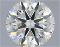 Natural Diamond 0.50 Carats, Round with Excellent Cut, H Color, SI1 Clarity and Certified by IGI
