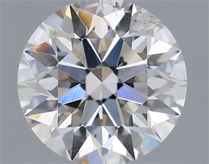 Picture of Natural Diamond 0.50 Carats, Round with Excellent Cut, H Color, SI1 Clarity and Certified by IGI