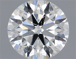 Picture of Natural Diamond 0.52 Carats, Round with Excellent Cut, H Color, SI1 Clarity and Certified by IGI