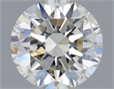 Natural Diamond 0.50 Carats, Round with Excellent Cut, H Color, SI2 Clarity and Certified by IGI