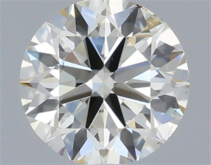 Picture of Natural Diamond 0.50 Carats, Round with Excellent Cut, I Color, SI1 Clarity and Certified by IGI