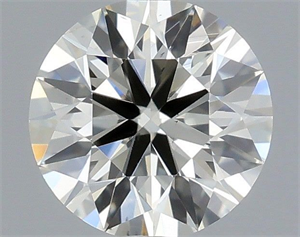 Picture of Natural Diamond 0.50 Carats, Round with Excellent Cut, J Color, VS2 Clarity and Certified by IGI