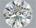 Natural Diamond 0.70 Carats, Round with Very Good Cut, I Color, VVS2 Clarity and Certified by IGI