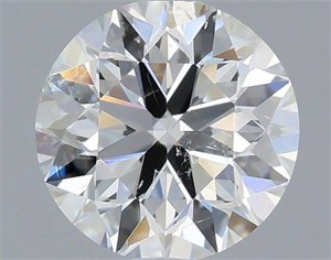 Picture of Natural Diamond 0.70 Carats, Round with Excellent Cut, H Color, SI2 Clarity and Certified by IGI