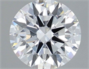 Lab Grown Diamond 2.07 Carats, Round with Ideal Cut, E Color, VVS2 Clarity and Certified by IGI