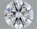 Lab Grown Diamond 3.06 Carats, Round with Ideal Cut, D Color, VVS2 Clarity and Certified by IGI