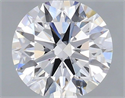 Lab Grown Diamond 1.41 Carats, Round with Ideal Cut, D Color, VVS2 Clarity and Certified by IGI