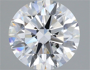 Picture of Lab Grown Diamond 1.91 Carats, Round with Ideal Cut, D Color, VVS1 Clarity and Certified by IGI