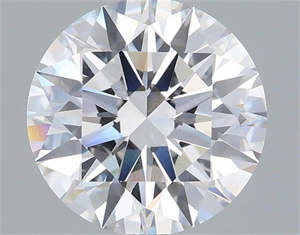 Picture of Lab Grown Diamond 3.08 Carats, Round with Ideal Cut, F Color, VVS2 Clarity and Certified by IGI