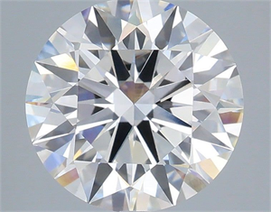 Picture of Lab Grown Diamond 3.08 Carats, Round with Ideal Cut, F Color, VVS2 Clarity and Certified by IGI