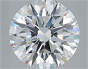 Lab Grown Diamond 3.57 Carats, Round with Ideal Cut, E Color, VVS2 Clarity and Certified by IGI