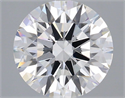 Lab Grown Diamond 3.08 Carats, Round with Ideal Cut, F Color, VVS2 Clarity and Certified by IGI