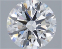 Lab Grown Diamond 3.36 Carats, Round with Ideal Cut, F Color, VVS2 Clarity and Certified by IGI