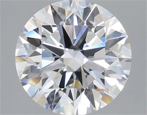 Picture of Lab Grown Diamond 3.52 Carats, Round with Ideal Cut, E Color, VVS2 Clarity and Certified by IGI