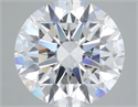 Lab Grown Diamond 3.67 Carats, Round with Ideal Cut, E Color, VS1 Clarity and Certified by IGI