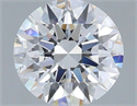 Lab Grown Diamond 1.25 Carats, Round with Ideal Cut, D Color, VVS2 Clarity and Certified by IGI