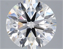 Lab Grown Diamond 3.53 Carats, Round with Ideal Cut, F Color, VVS2 Clarity and Certified by IGI