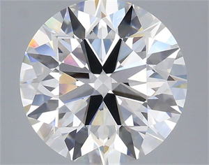Picture of Lab Grown Diamond 3.53 Carats, Round with Ideal Cut, F Color, VVS2 Clarity and Certified by IGI